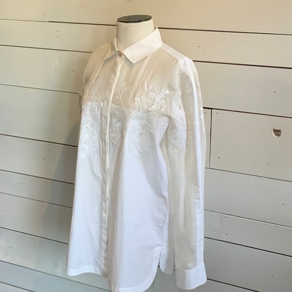 ESCADA white cotton blouse - Picture 6 of 12